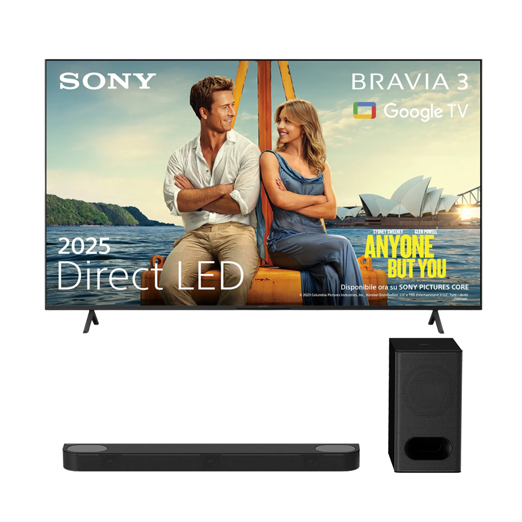 Bundel - Direct LED 4K TV BRAVIA 3 K65S39B (2025) - 65 inch + BRAVIA Theatre Bar 6 Soundbar
