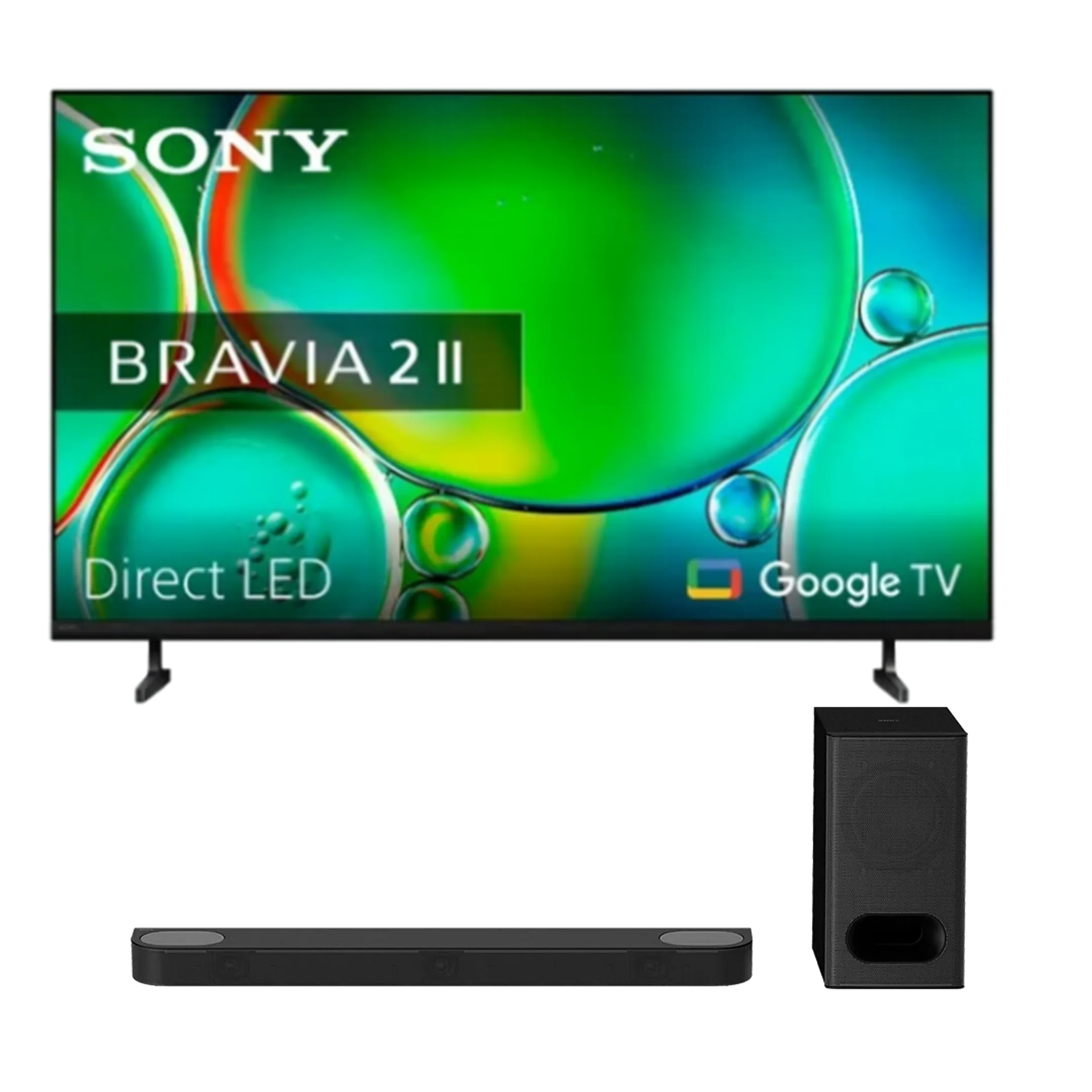Bundel -  Direct LED 4K TV BRAVIA 2 || K75S25M2PB (2026) - 75 inch + BRAVIA Theatre Bar 6 Soundbar
