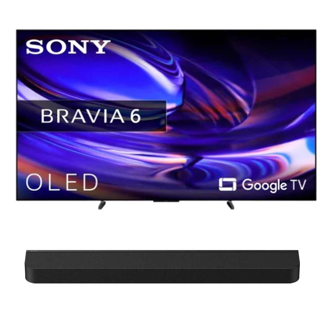 Sony Bundel - OLED 4K TV Bravia 6 K55A69PB (2026) - 55 inch + Bravia Theatre Bar 7 soundbar - Zwart
