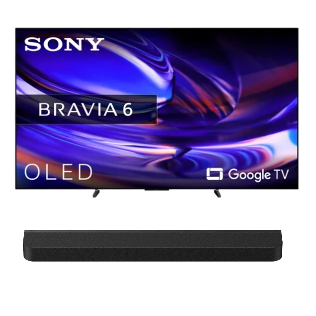 Sony Bundel - OLED 4K TV Bravia 6 K65A69PB (2026) - 65 inch + Bravia Theatre Bar 7 soundbar - Zwart