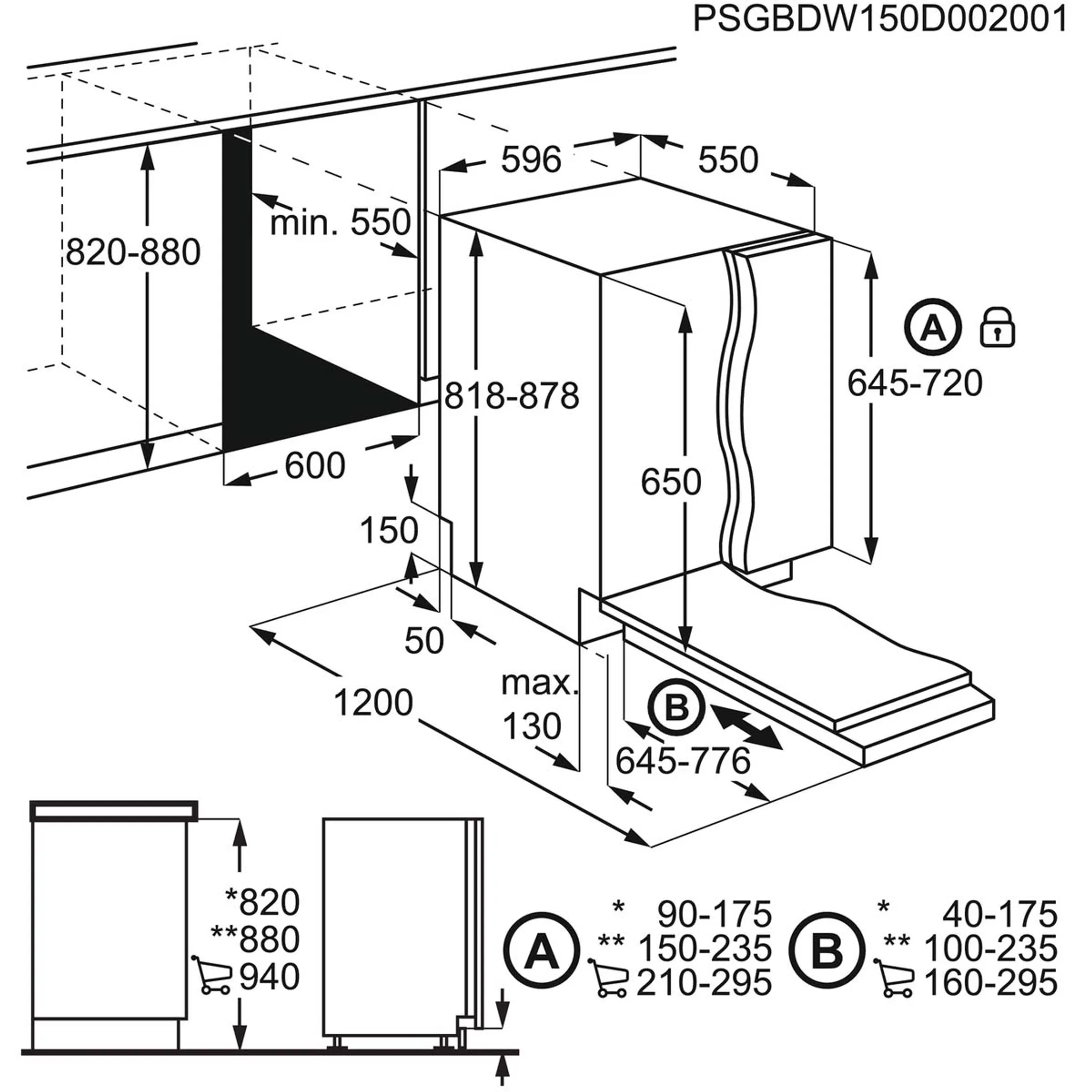 Inbouw vaatwasser FSB52917Z QuickSelect AirDry