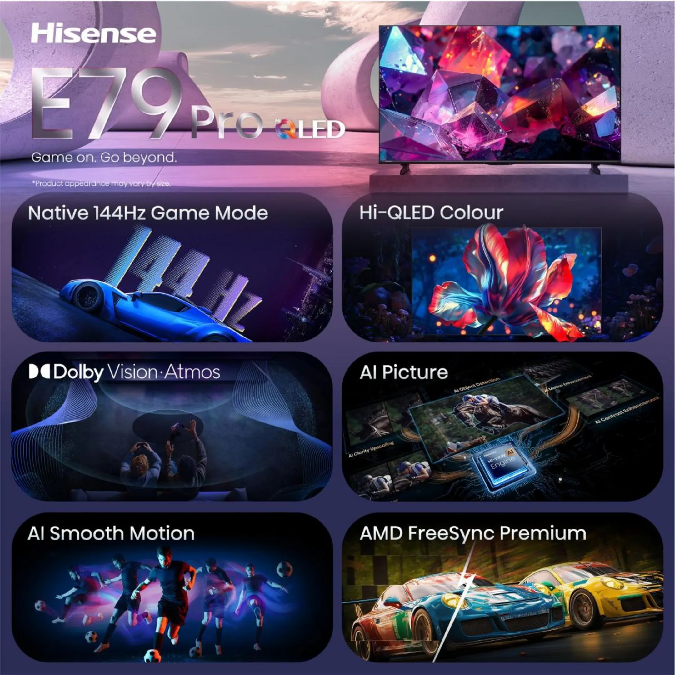 Hi-QLED 4K TV 85E79S PRO (2026) - 85 pouces
