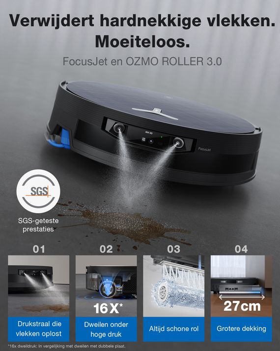 Ecovacs Robotstofzuiger 2in1 DEEBOT X12 OmniCyclone zwart, foto 2