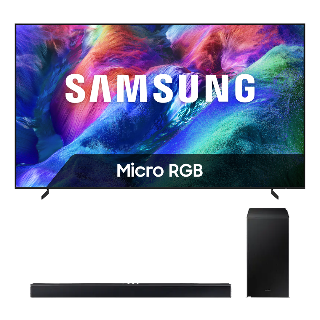 Samsung Bundel - Micro RGB 4K TV MRE75R86HAUXXN (2026) - 75 inch + HW-C450 soundbar - 2.1 kanalen