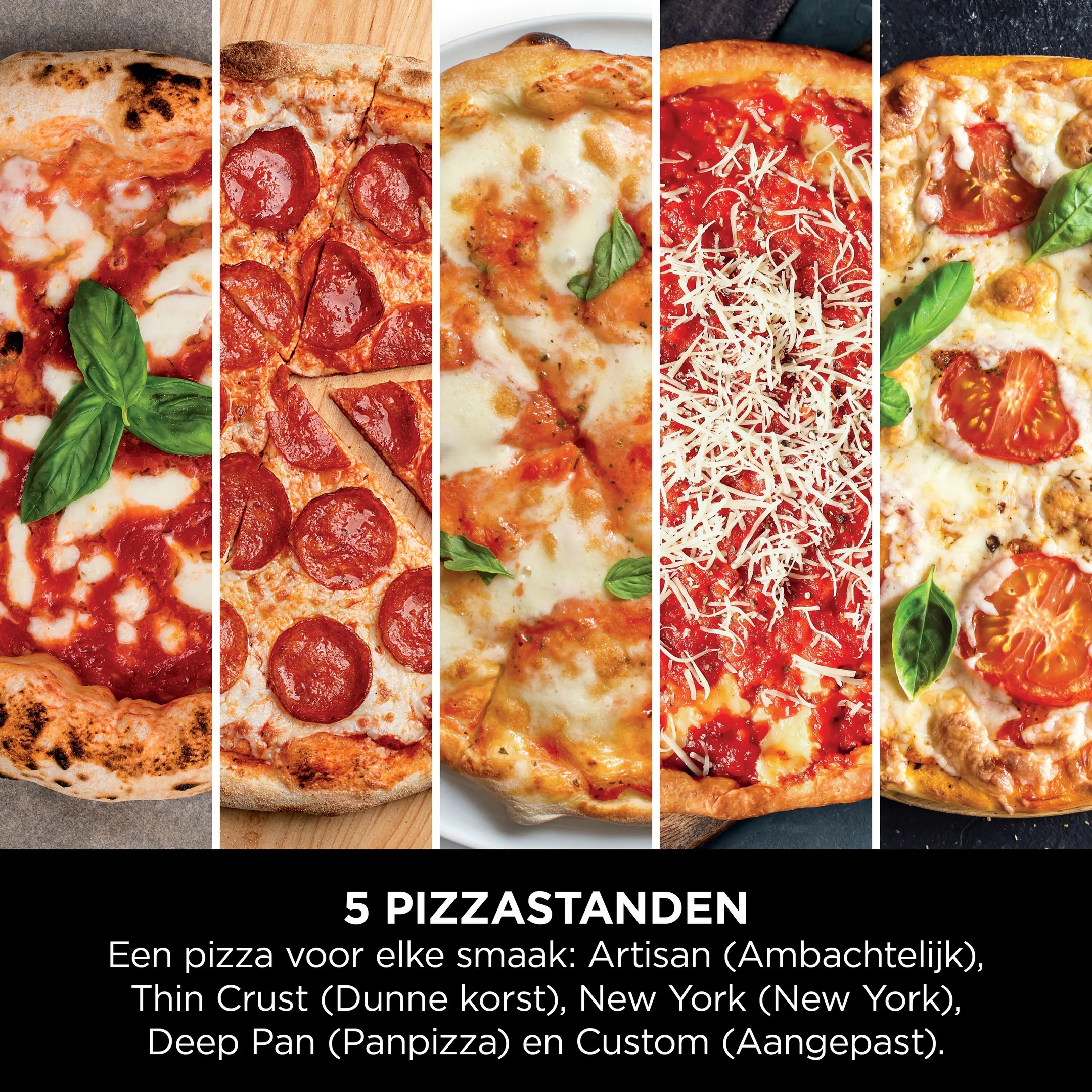Elektrische buitenpizzaoven en airfryer MO201EU