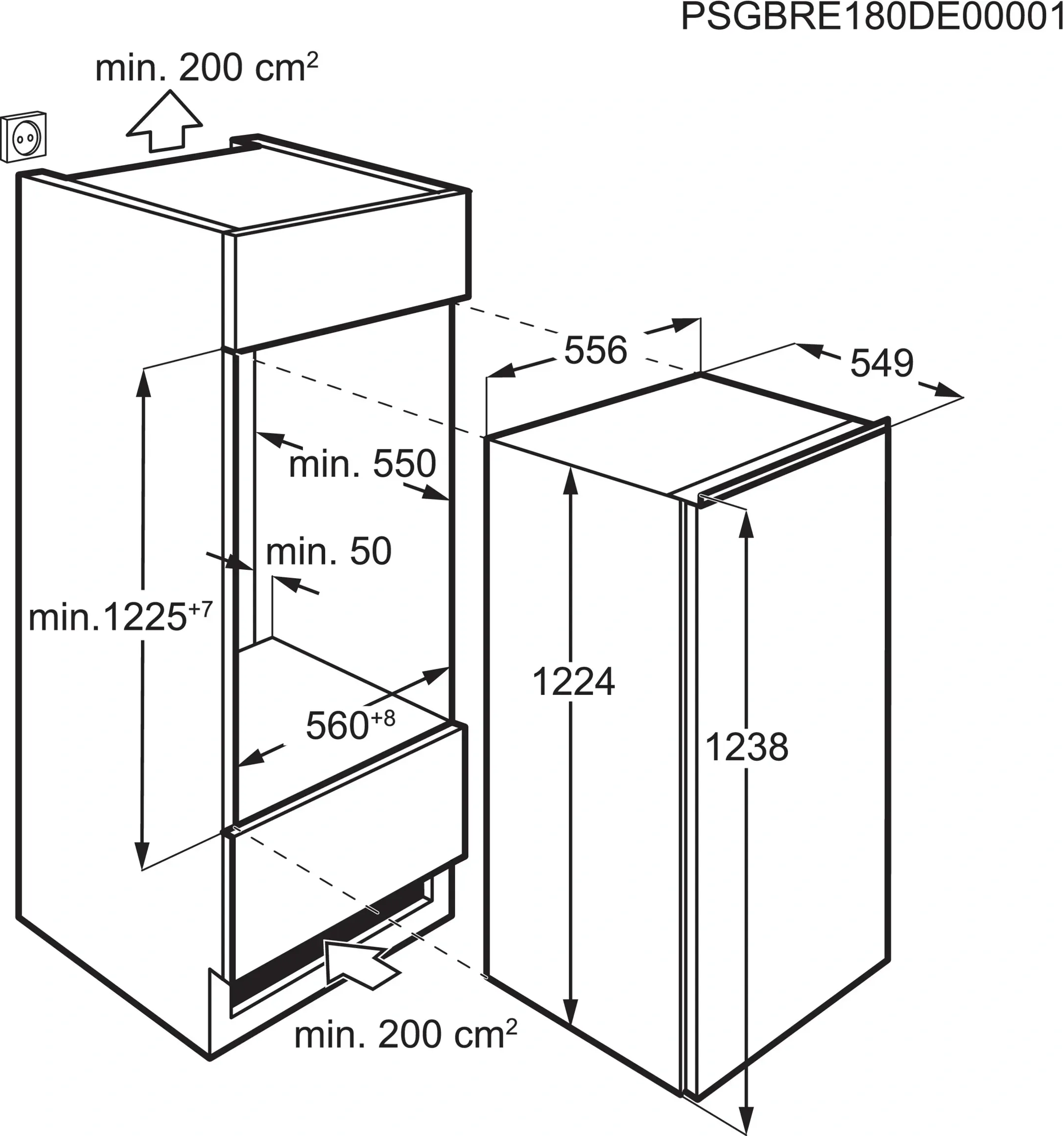 Inbouw diepvries TAB7N12EF