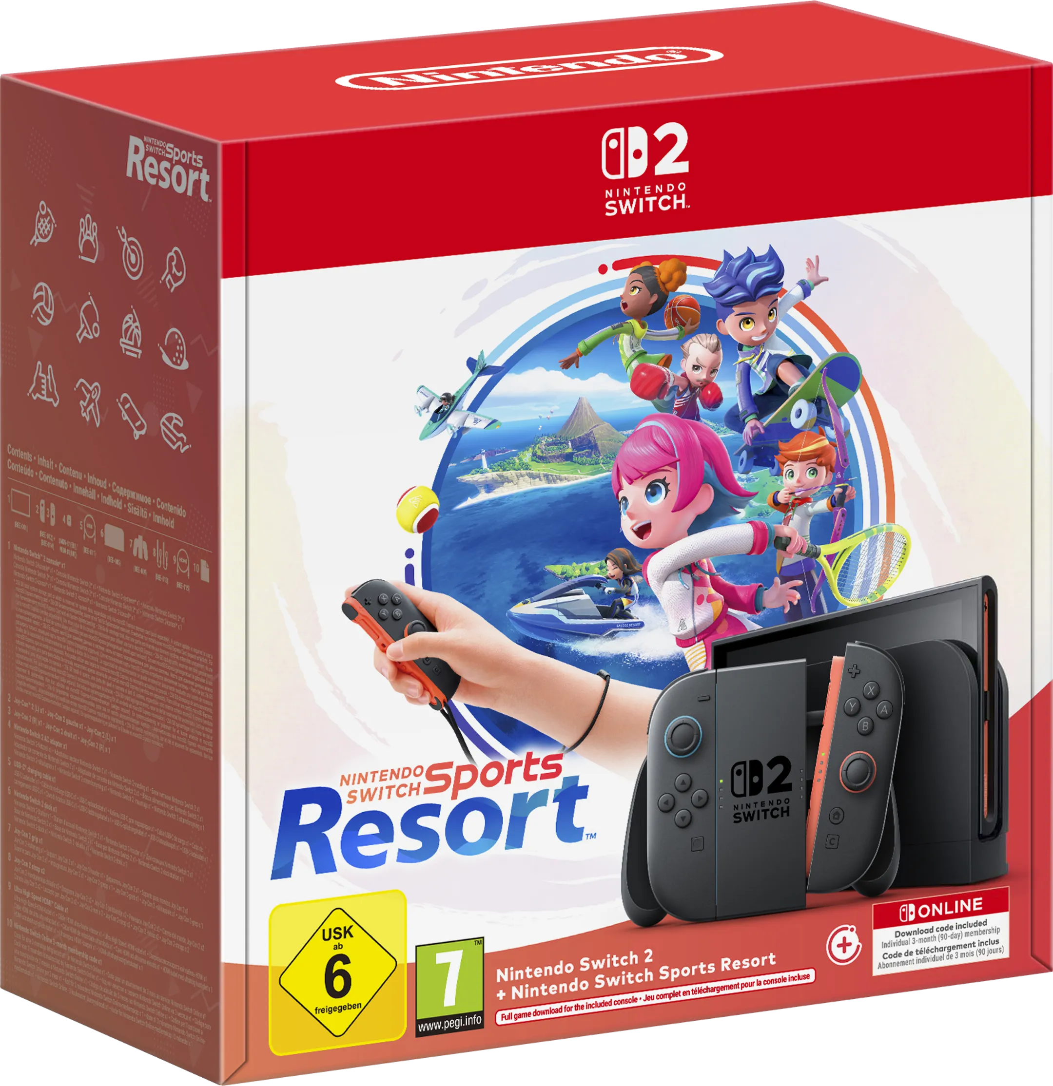 Switch 2 Bundle Sports Resort - Spelconsole en Sports Resort game