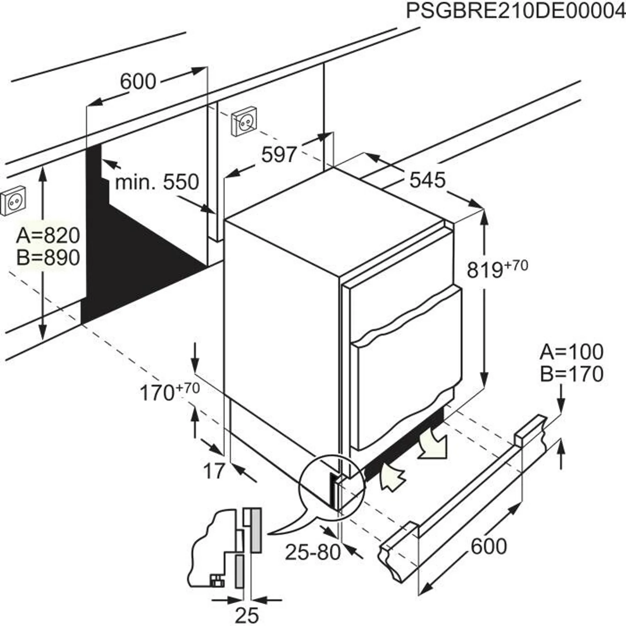 Congélateur encastrable OAB6I82EF