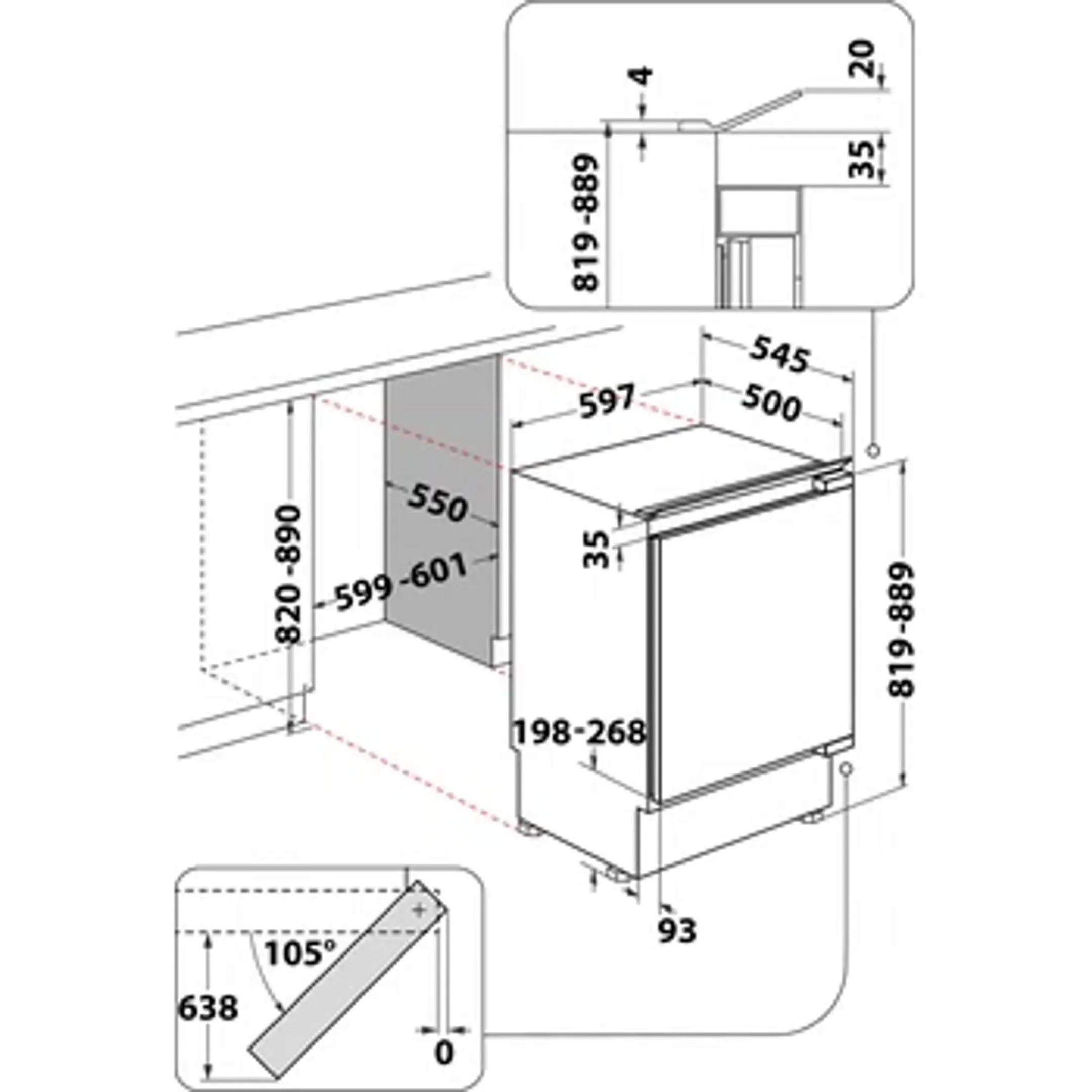 Inbouw diepvriezer WBUFZ011