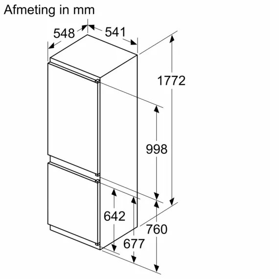 Siemens Inbouw koelkast KI86NNSE0, foto 2