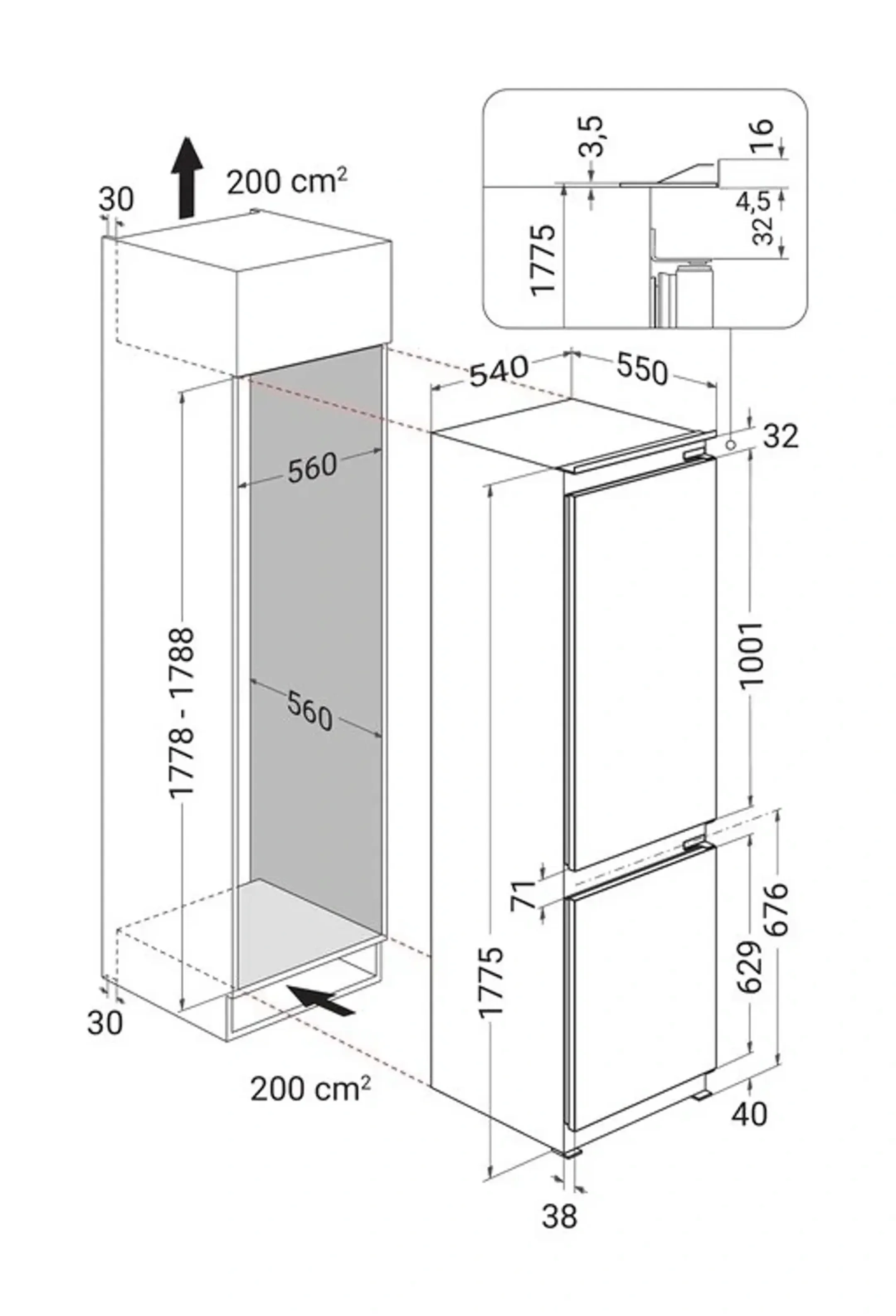 Frigo-congélateur combi WHK2 5292 B4E